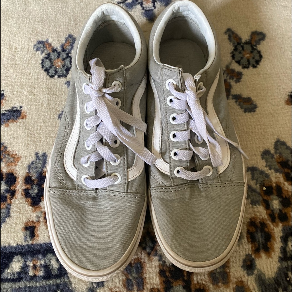 Grey/White Vans Old Skool